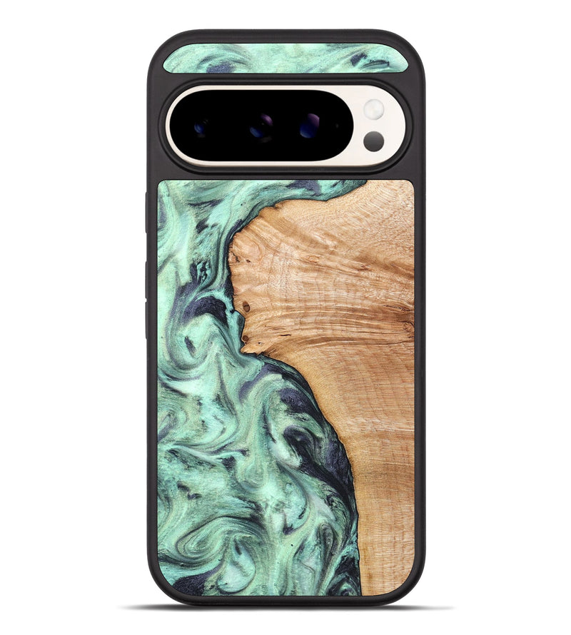 Pixel 10 Pro XL Wood Phone Case - Emerie (Green, 824877)