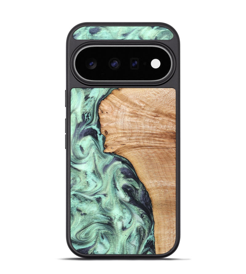 Pixel 11 Pro Wood Phone Case - Emerie (Green, 824877)