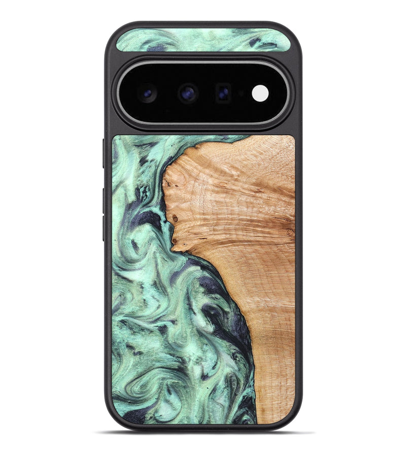Pixel 11 Pro XL Wood Phone Case - Emerie (Green, 824877)