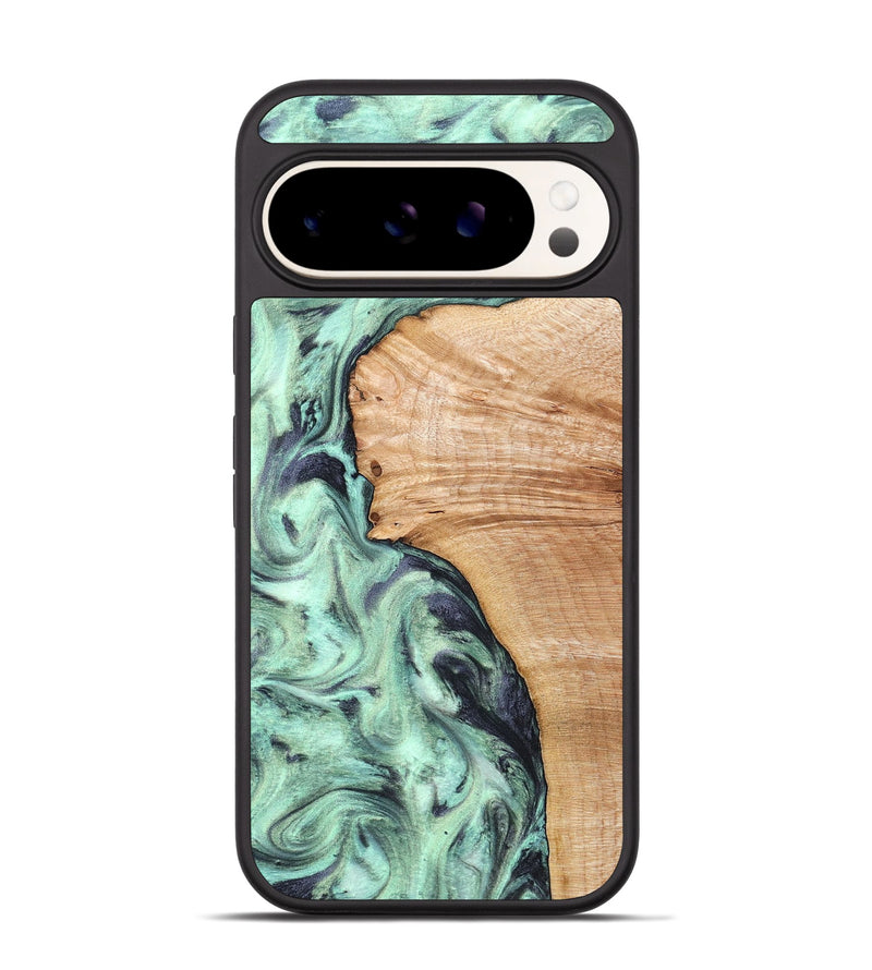Pixel 9 Pro Wood Phone Case - Emerie (Green, 824877)