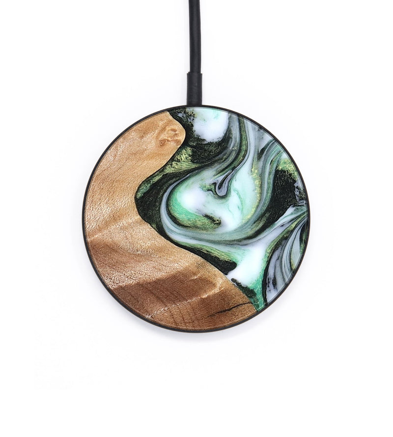 Circle Wood Wireless Charger - Shea (Green, 824878)