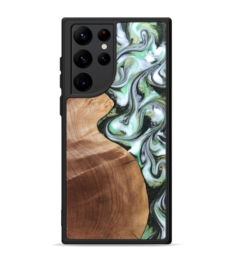 Galaxy S22 Ultra Wood Phone Case - Shea (Green, 824878)