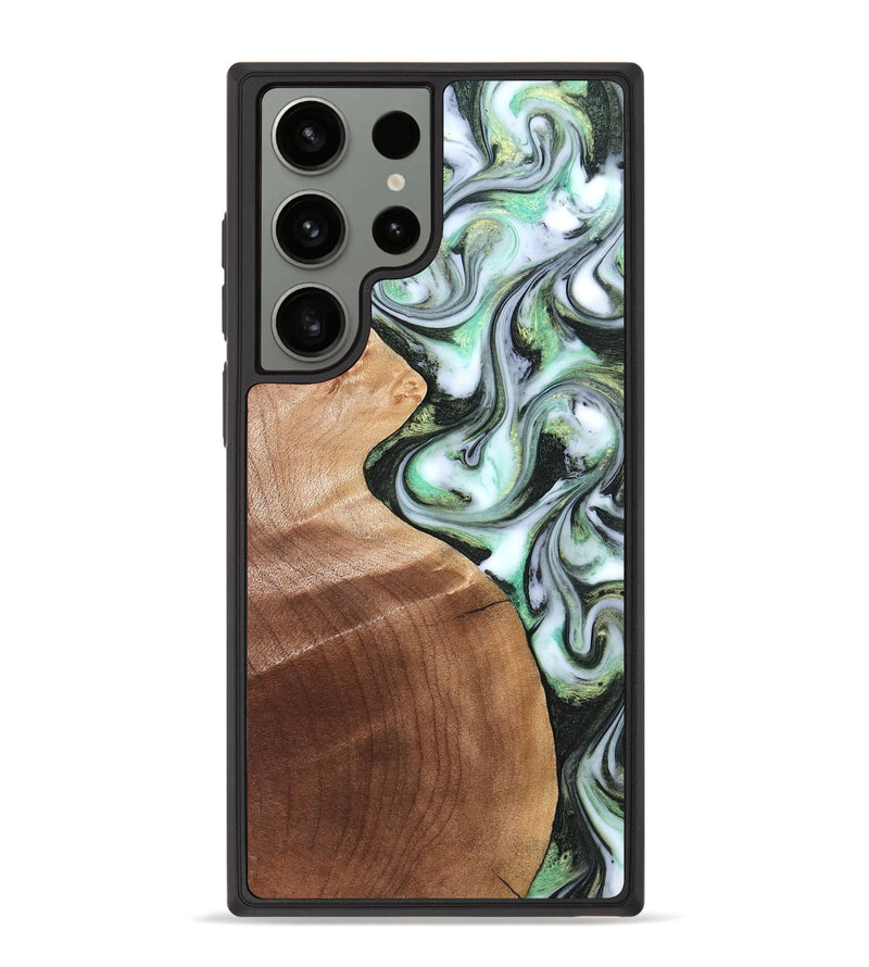 Galaxy S23 Ultra Wood Phone Case - Shea (Green, 824878)