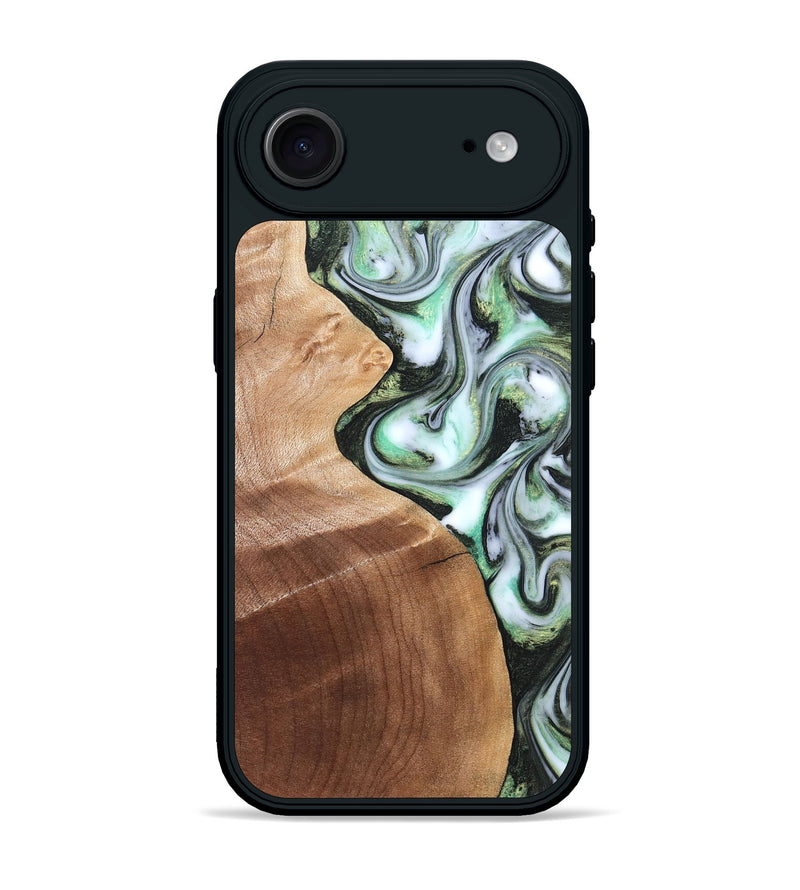 iPhone 17 Air Wood Phone Case - Shea (Green, 824878)