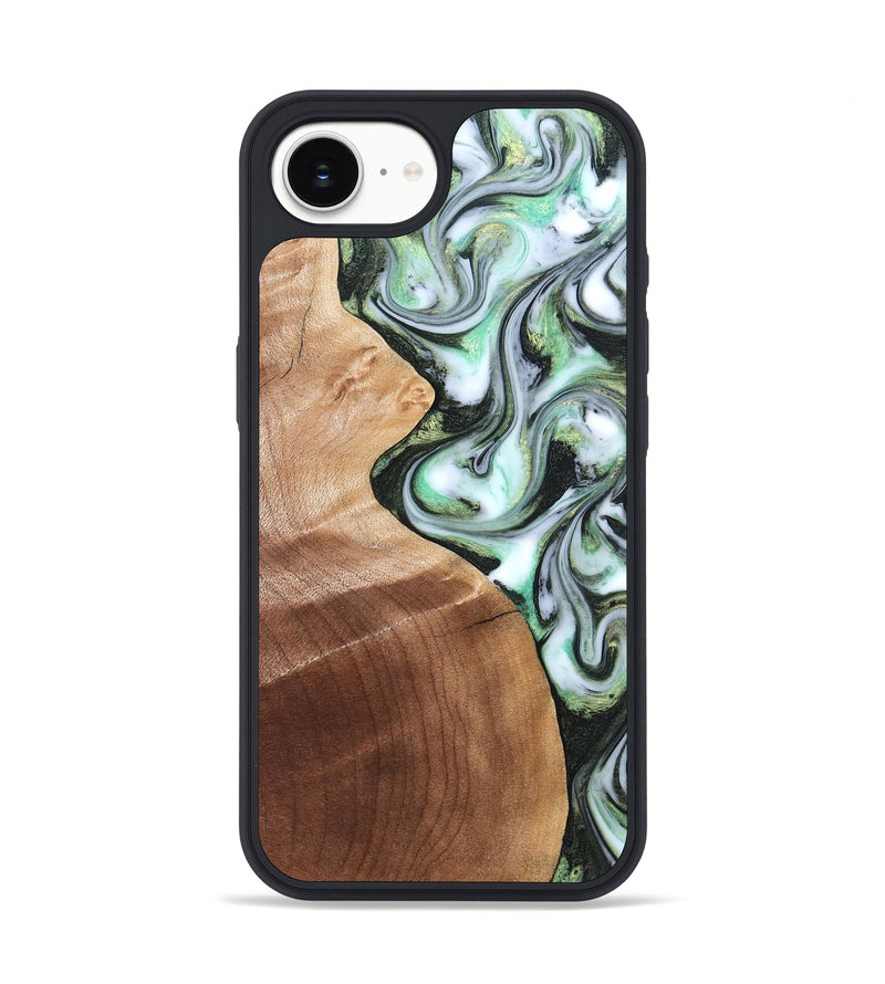 iPhone 17e Wood Phone Case - Shea (Green, 824878)