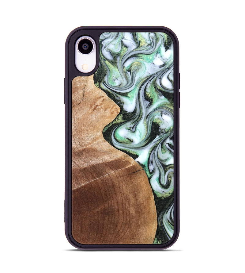 iPhone Xr Wood Phone Case - Shea (Green, 824878)