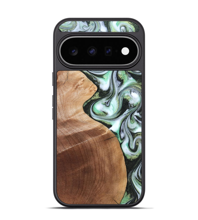 Pixel 11 Pro Wood Phone Case - Shea (Green, 824878)