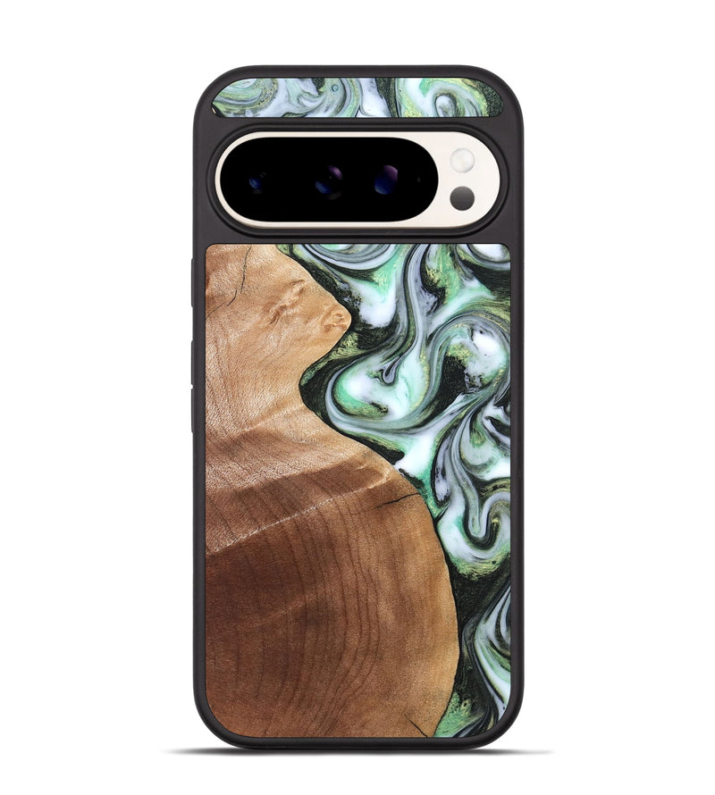 Pixel 9 Wood Phone Case - Shea (Green, 824878)