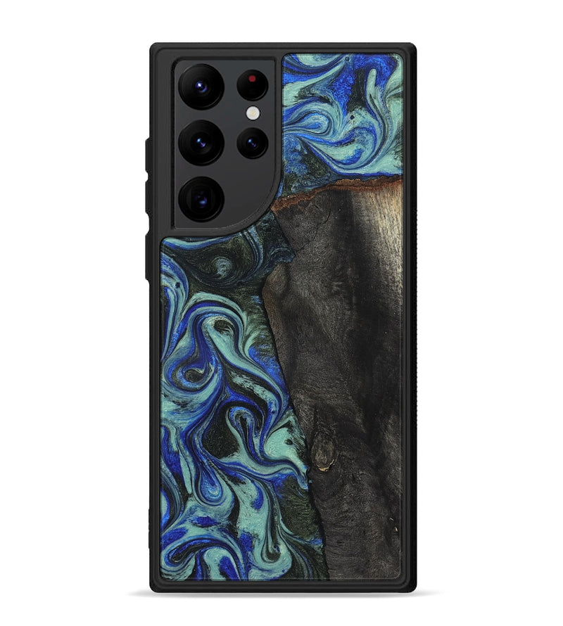 Galaxy S22 Ultra Wood Phone Case - Manilla (Blue, 824879)