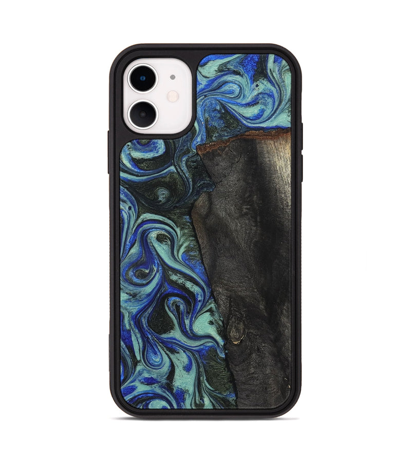 iPhone 11 Wood Phone Case - Manilla (Blue, 824879)