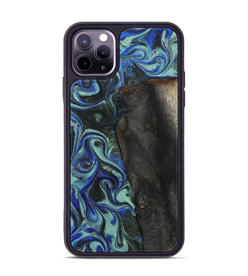 iPhone 11 Pro Max Wood Phone Case - Manilla (Blue, 824879)