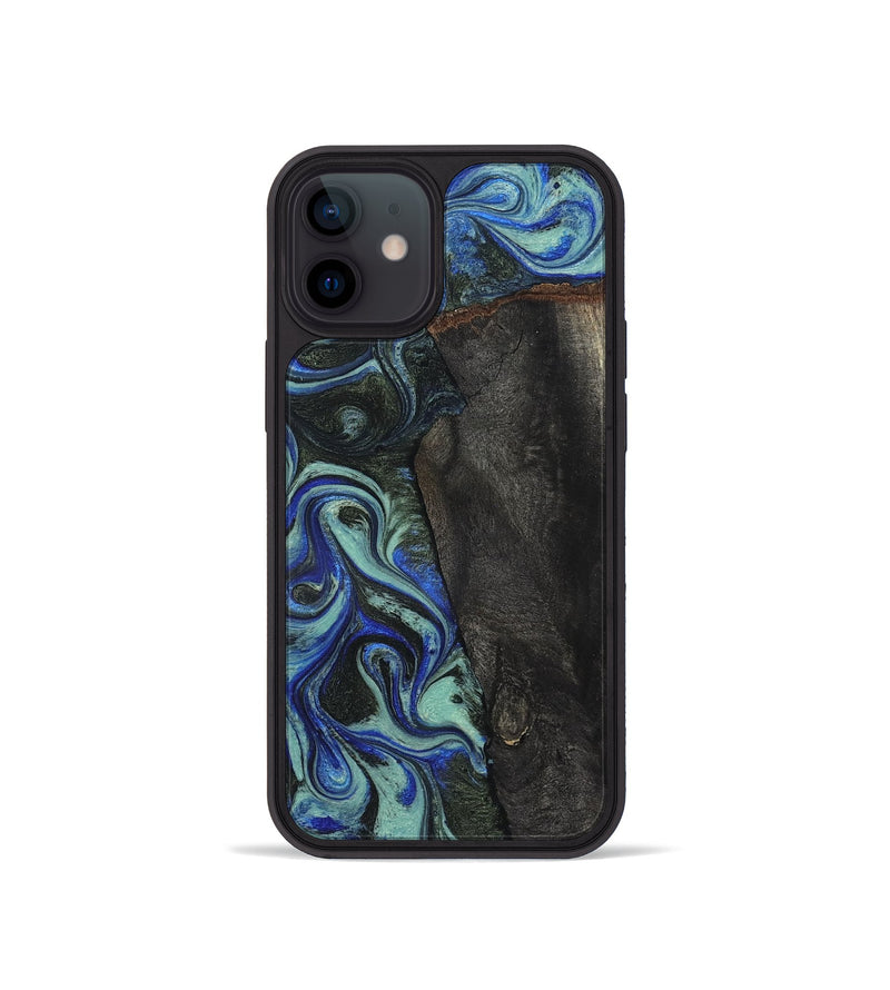 iPhone 12 mini Wood Phone Case - Manilla (Blue, 824879)