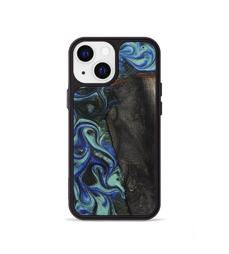 iPhone 13 mini Wood Phone Case - Manilla (Blue, 824879)