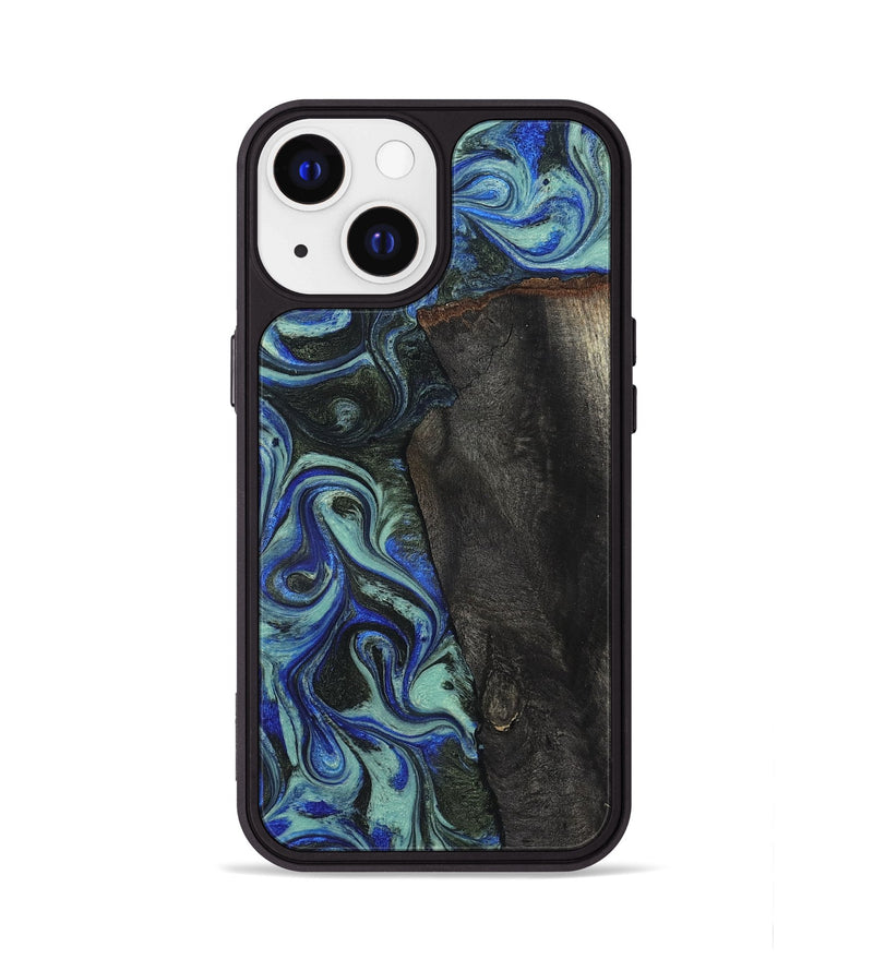 iPhone 13 Wood Phone Case - Manilla (Blue, 824879)