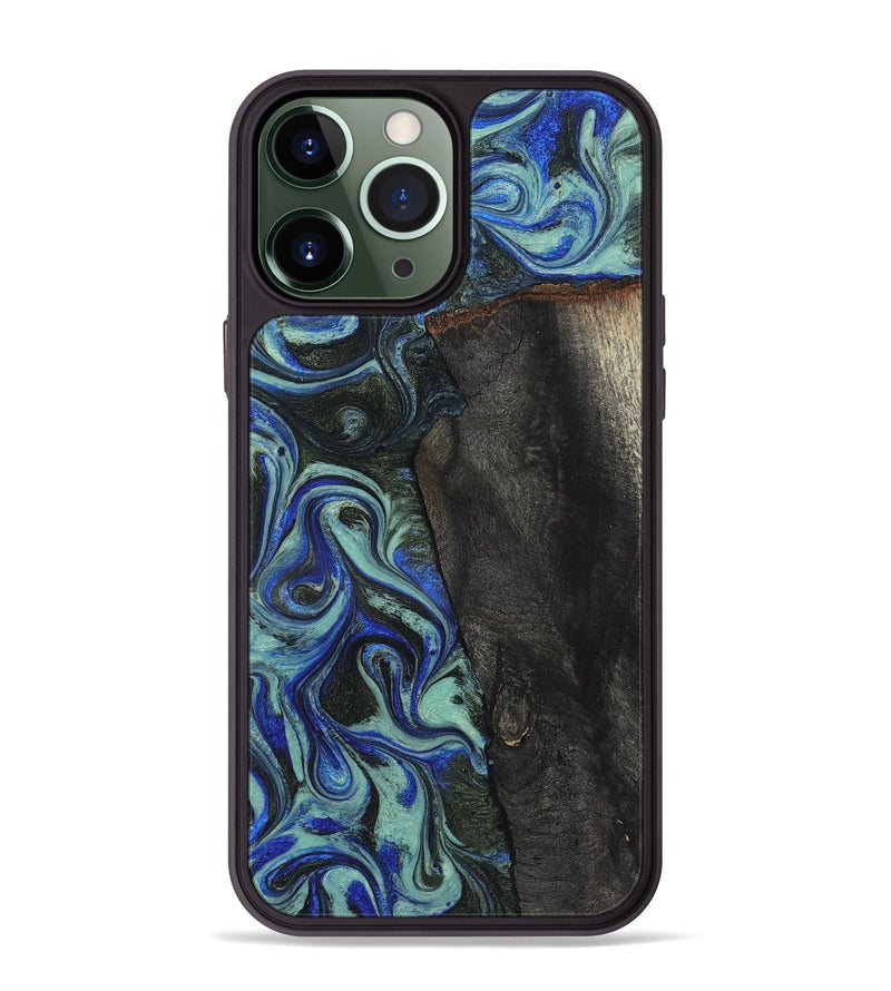 iPhone 13 Pro Max Wood Phone Case - Manilla (Blue, 824879)