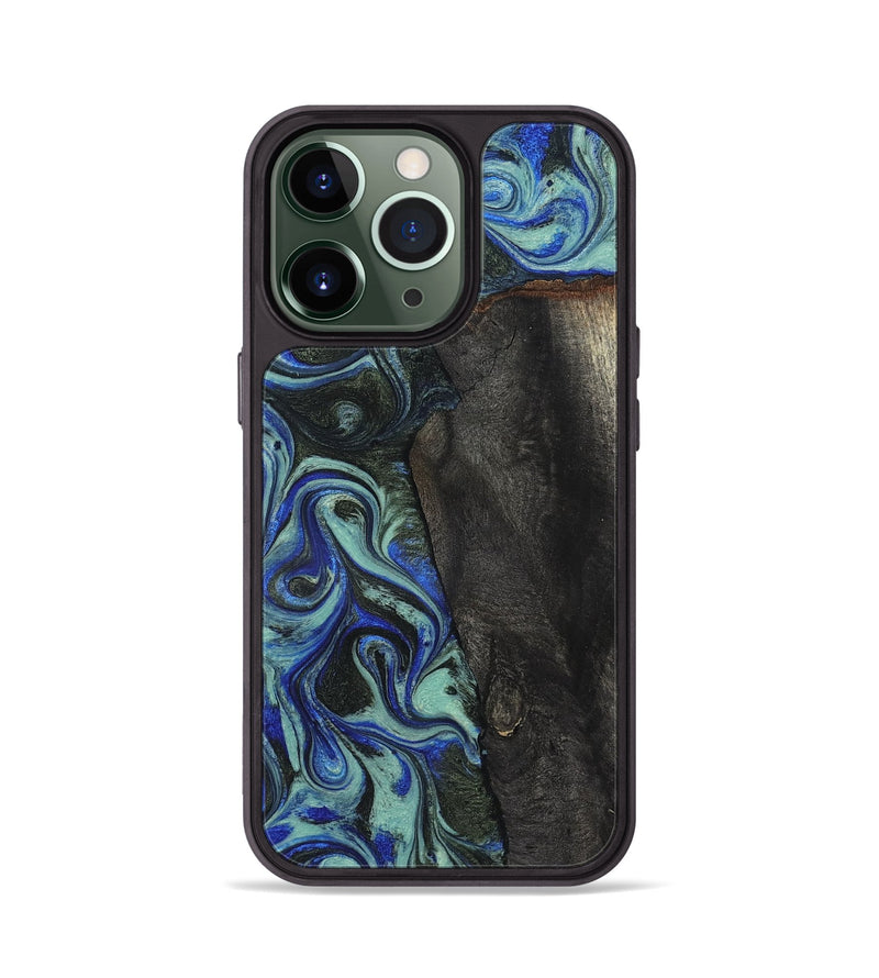iPhone 13 Pro Wood Phone Case - Manilla (Blue, 824879)