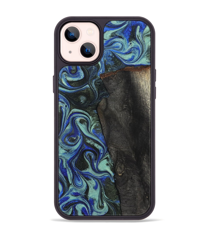 iPhone 14 Plus Wood Phone Case - Manilla (Blue, 824879)
