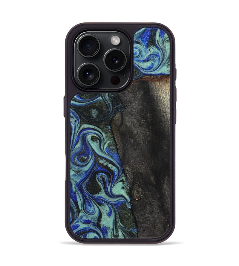 iPhone 16 Pro Wood Phone Case - Manilla (Blue, 824879)