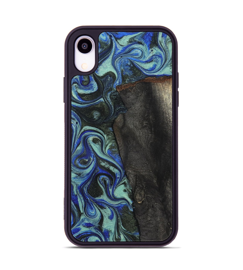 iPhone Xr Wood Phone Case - Manilla (Blue, 824879)