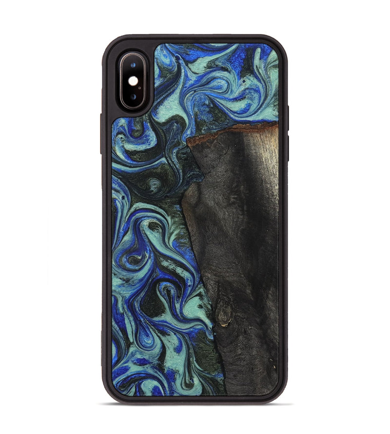 iPhone Xs Max Wood Phone Case - Manilla (Blue, 824879)
