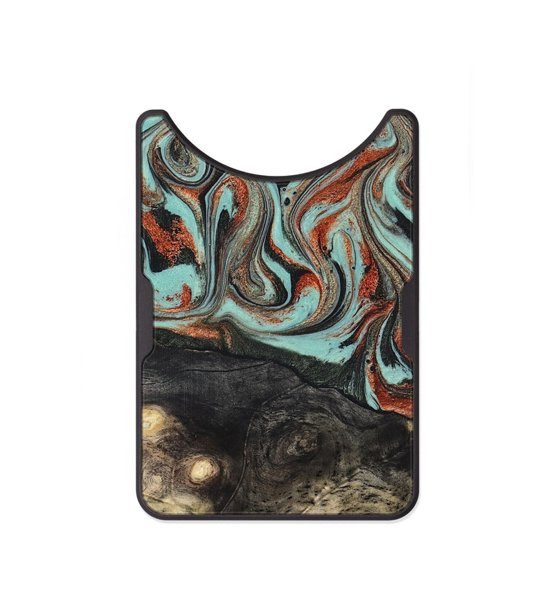 Alloy Wood Wallet - Riya (Green, 824881)