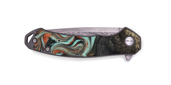 EDC Wood Pocket Knife - Riya (Green, 824881)