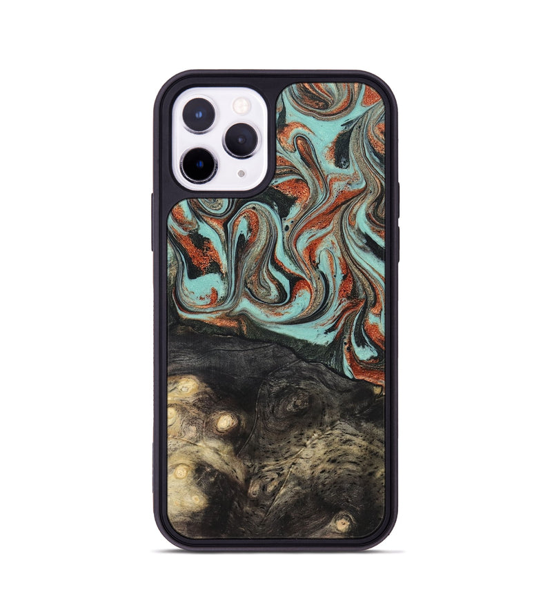 iPhone 11 Pro Wood Phone Case - Riya (Green, 824881)
