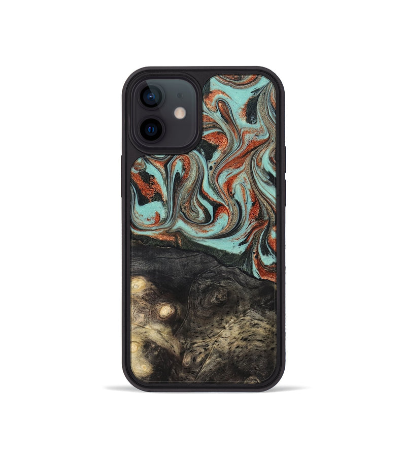 iPhone 12 mini Wood Phone Case - Riya (Green, 824881)