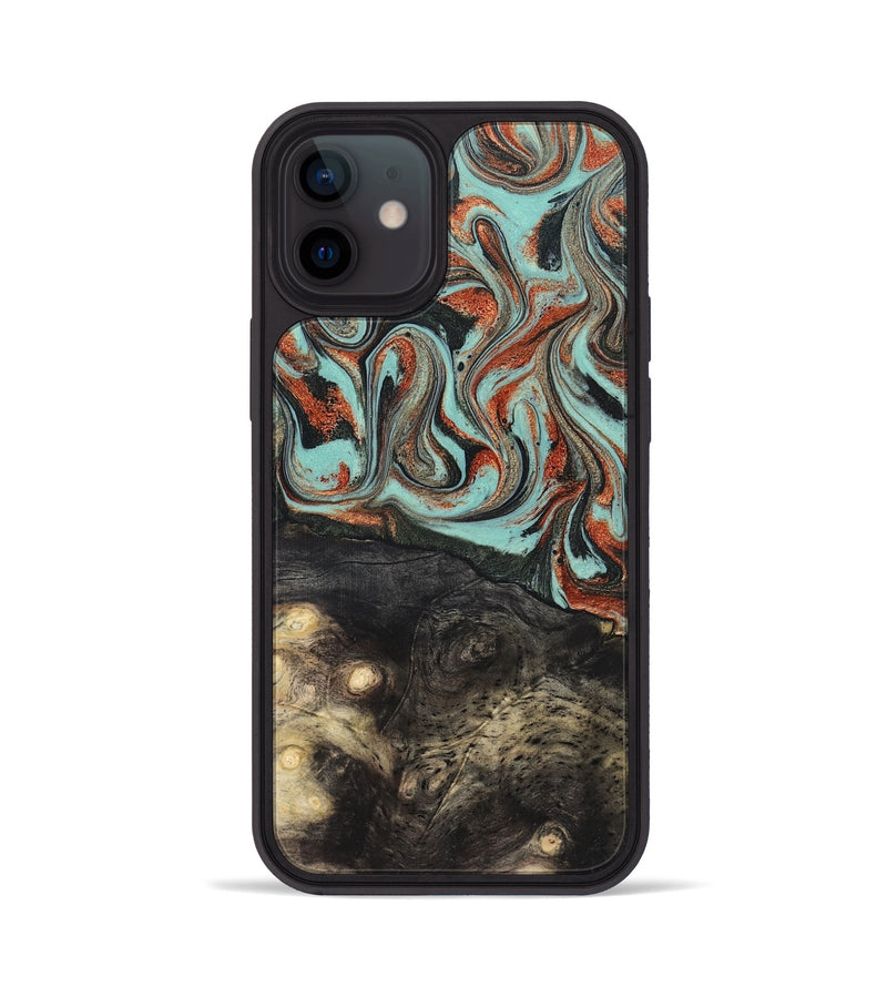 iPhone 12 Wood Phone Case - Riya (Green, 824881)