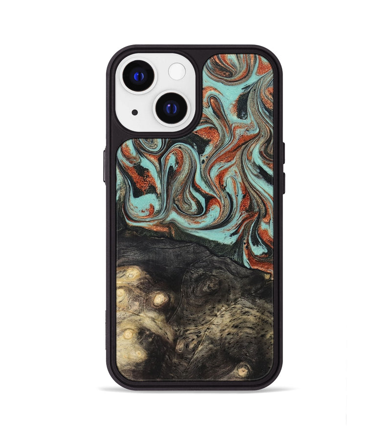 iPhone 13 Wood Phone Case - Riya (Green, 824881)
