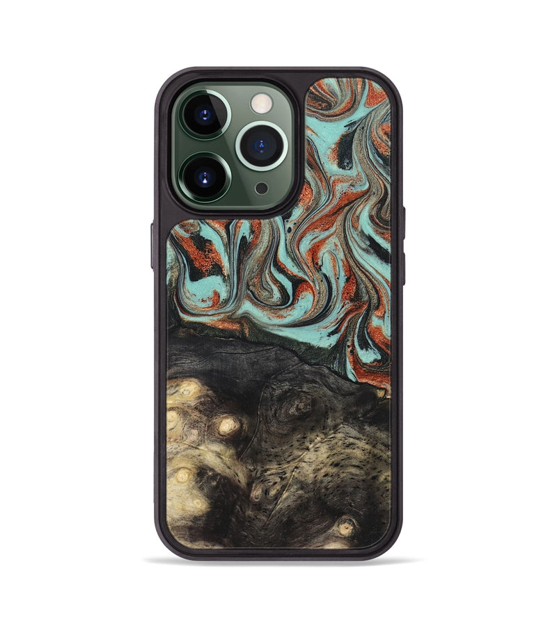 iPhone 13 Pro Wood Phone Case - Riya (Green, 824881)