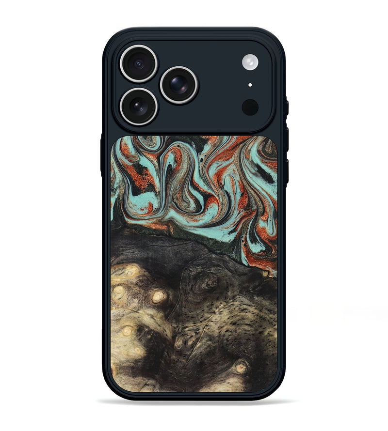 iPhone 17 Pro Max Wood Phone Case - Riya (Green, 824881)