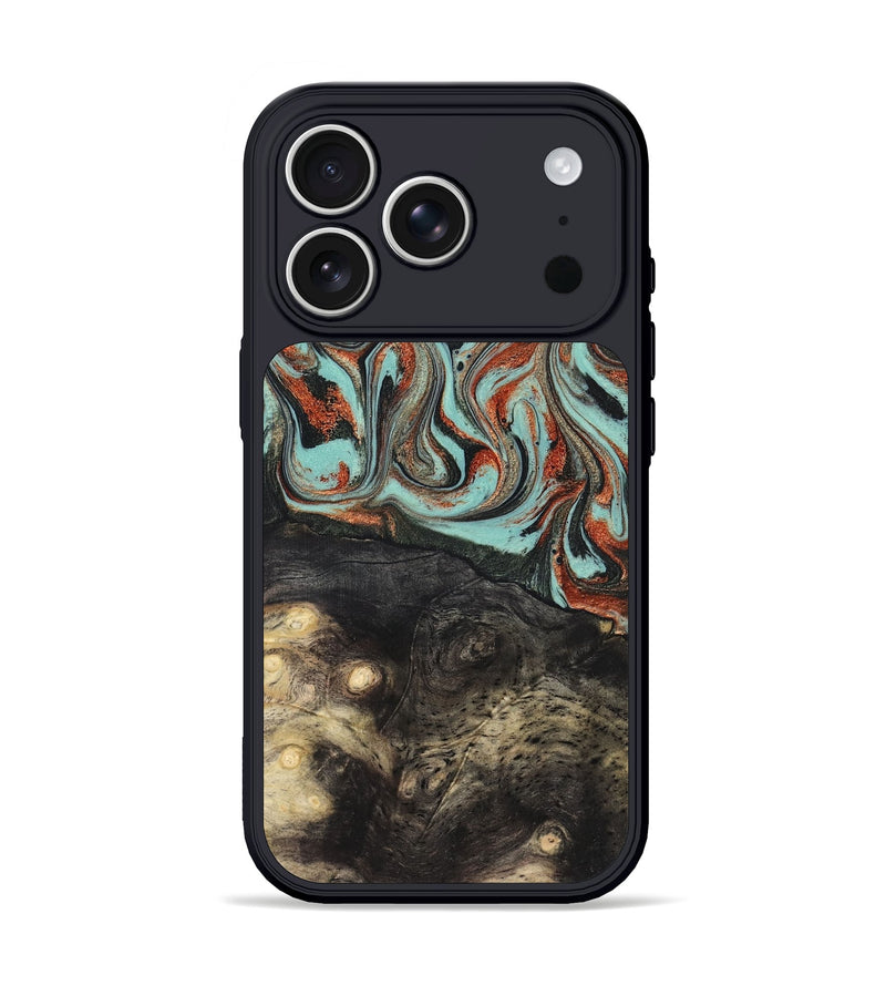 iPhone 17 Pro Wood Phone Case - Riya (Green, 824881)
