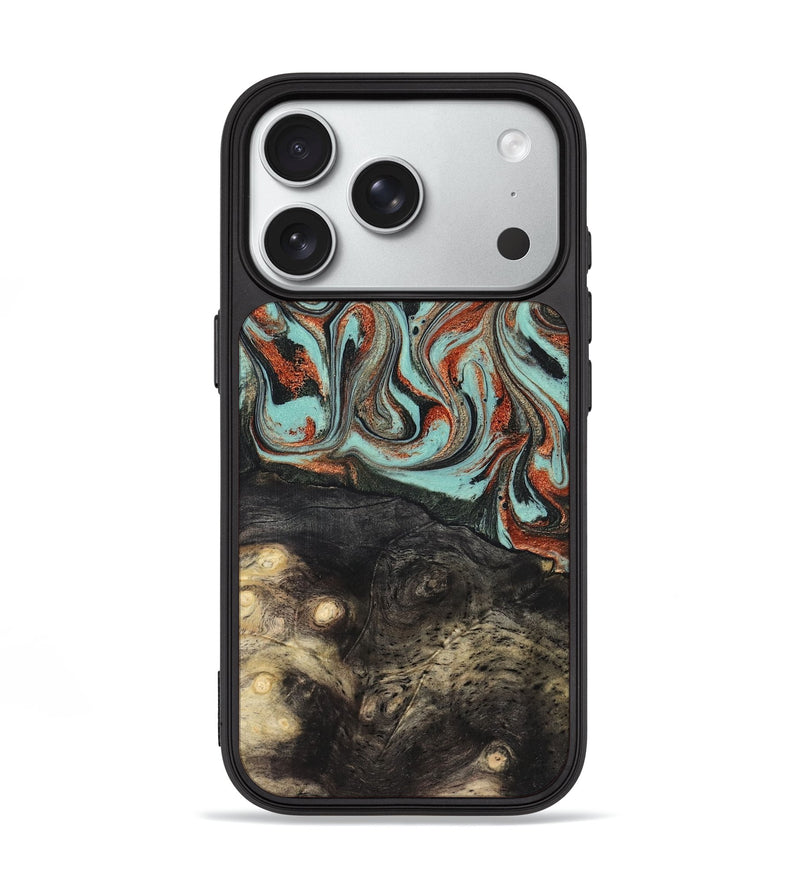 iPhone 18 Pro Wood Phone Case - Riya (Green, 824881)