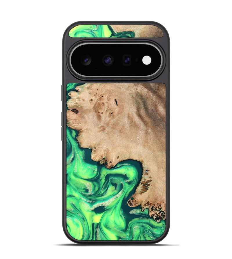 Pixel 11 Pro Wood Phone Case - Cali (Green, 824882)