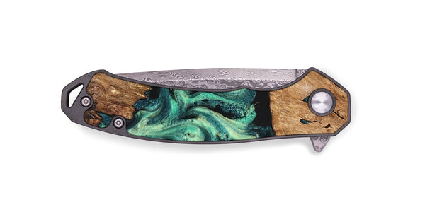 EDC Wood Pocket Knife - Camilla (Green, 824884)