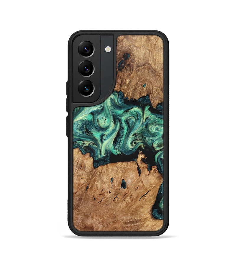 Galaxy S22 Wood Phone Case - Camilla (Green, 824884)
