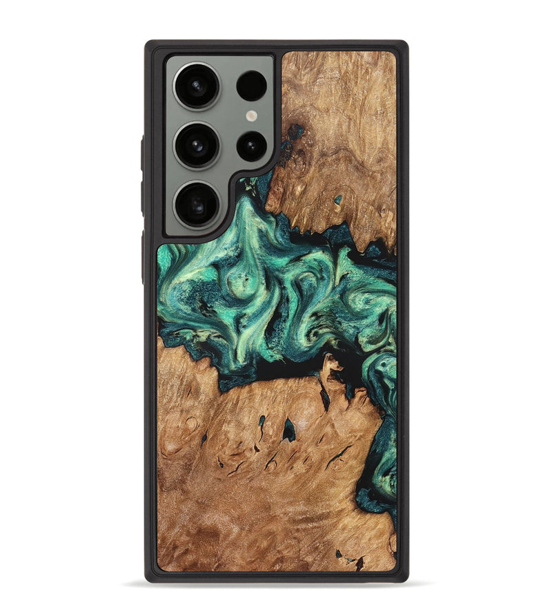 Galaxy S23 Ultra Wood Phone Case - Camilla (Green, 824884)
