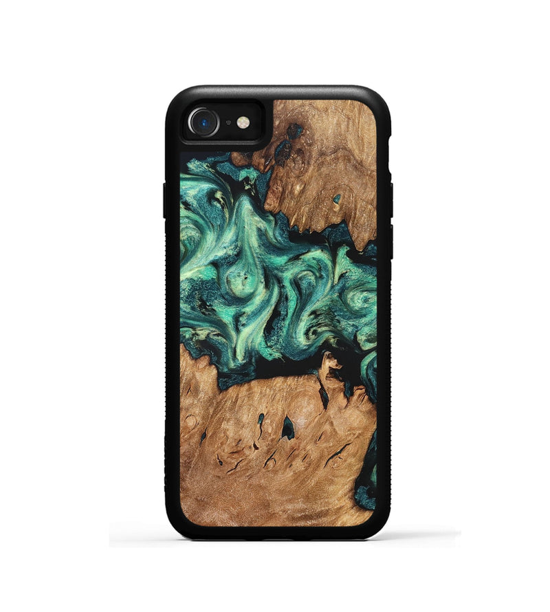iPhone SE Wood Phone Case - Camilla (Green, 824884)