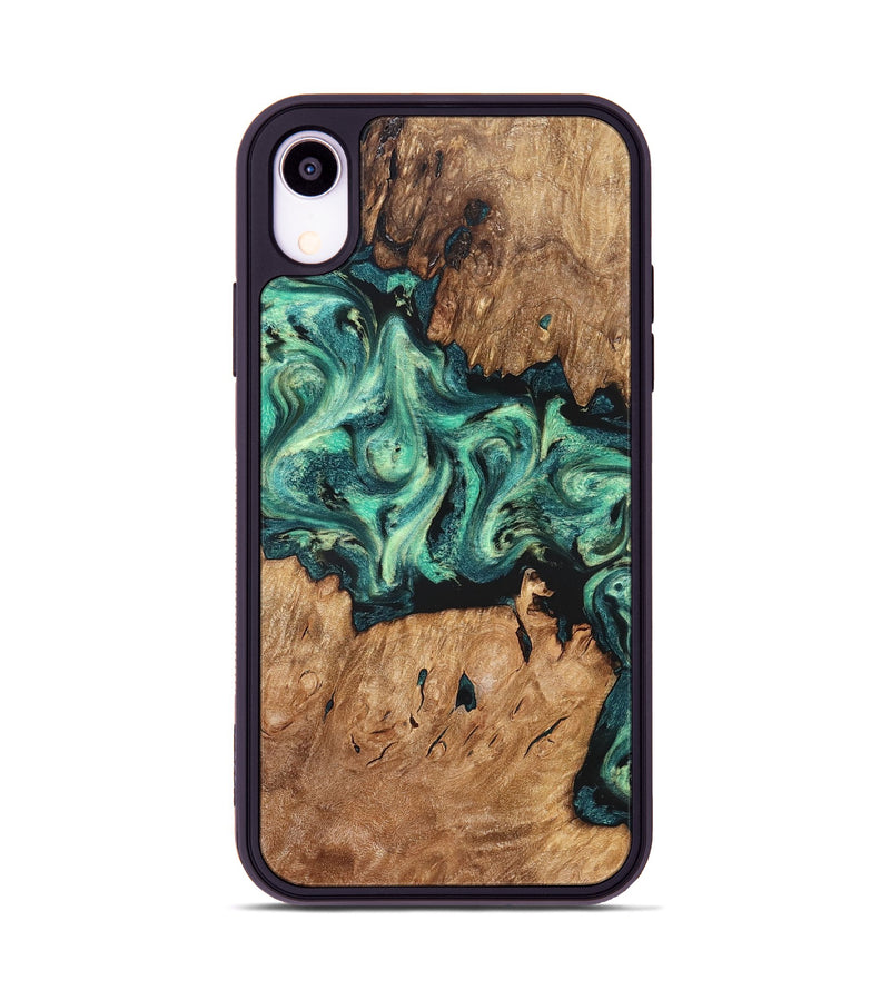 iPhone Xr Wood Phone Case - Camilla (Green, 824884)