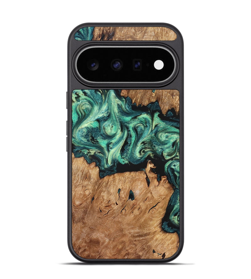 Pixel 11 Pro Wood Phone Case - Camilla (Green, 824884)