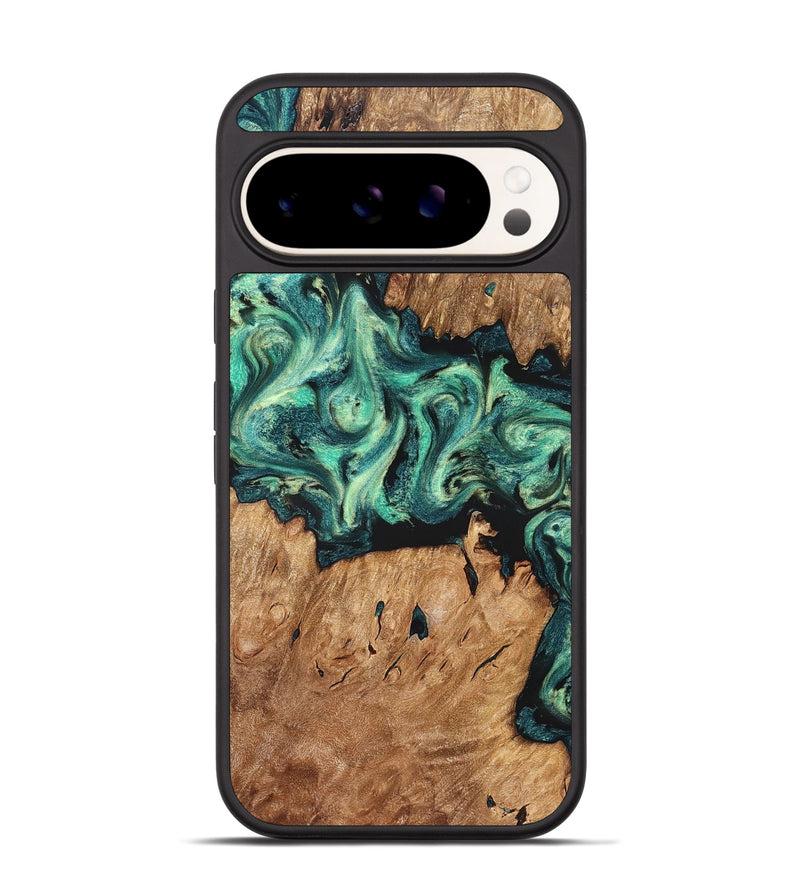 Pixel 9 Wood Phone Case - Camilla (Green, 824884)
