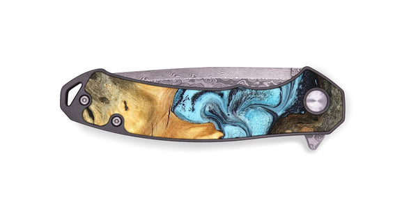 EDC Wood Pocket Knife - Cicely (Blue, 824886)