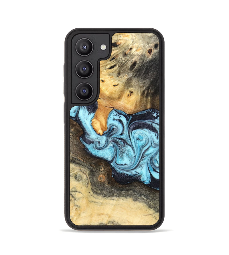 Galaxy S23 Wood Phone Case - Cicely (Blue, 824886)