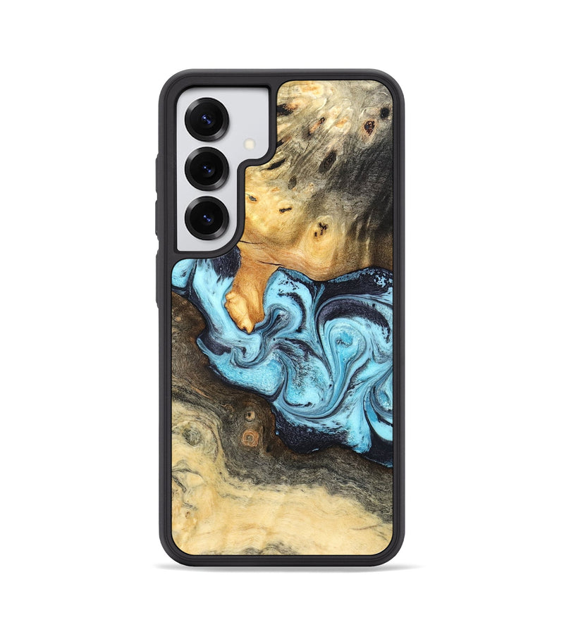 Galaxy S25 Wood Phone Case - Cicely (Blue, 824886)