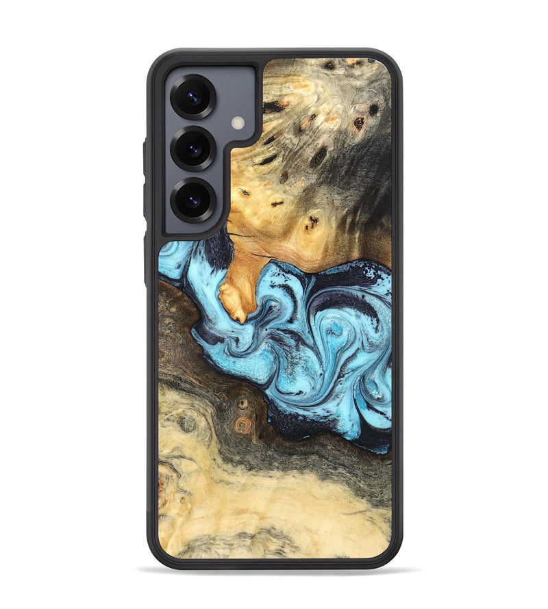 Galaxy S25 Plus Wood Phone Case - Cicely (Blue, 824886)