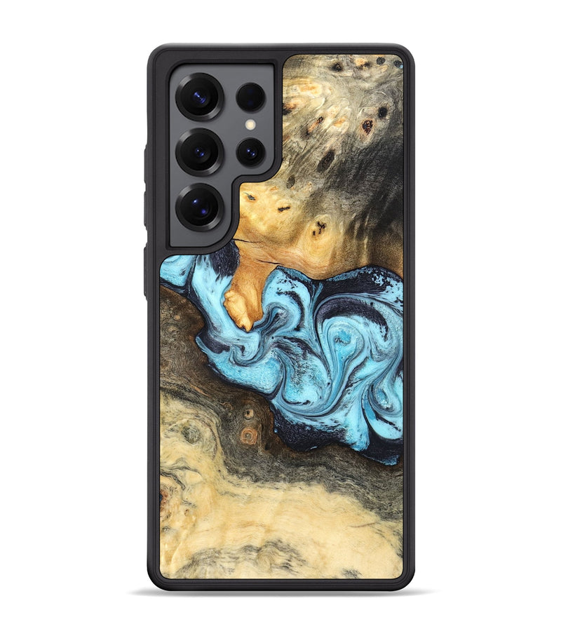 Galaxy S25 Ultra Wood Phone Case - Cicely (Blue, 824886)