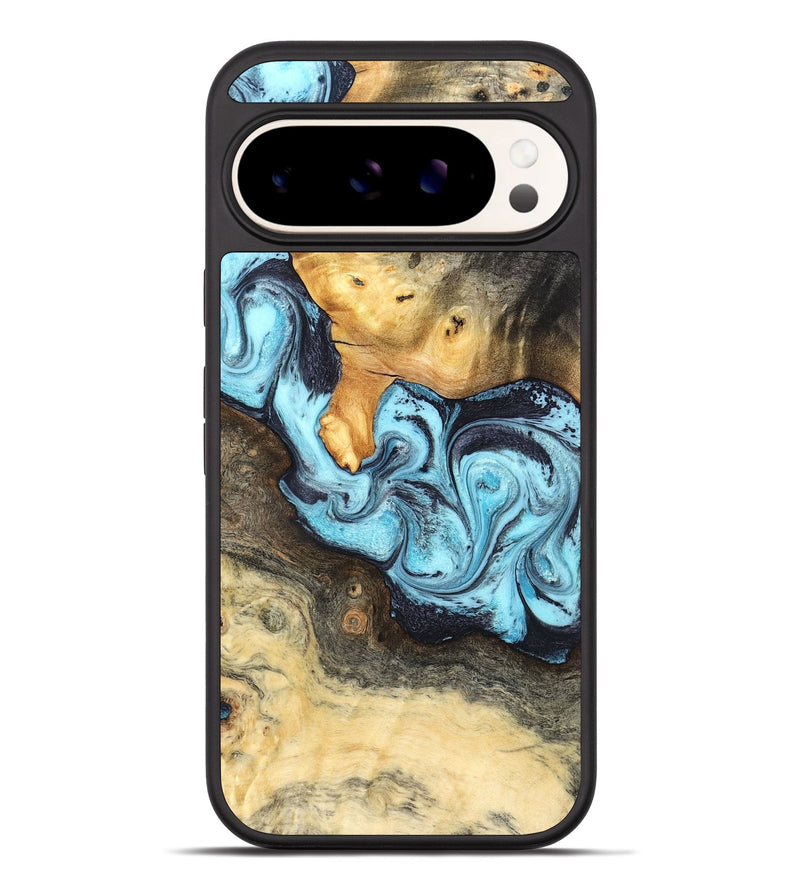 Pixel 10 Pro XL Wood Phone Case - Cicely (Blue, 824886)