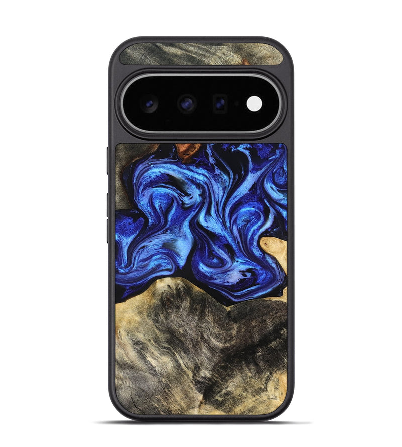 Pixel 11 Pro Wood Phone Case - Alda (Blue, 824887)