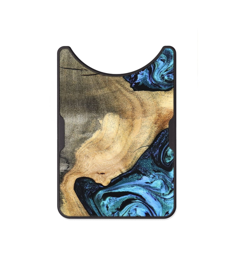 Alloy Wood Wallet - Mozelle (Blue, 824889)